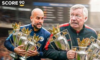 瓜迪奥拉紧随弗格森之后，欧洲五大联赛主帅联赛冠军数排行榜大揭秘