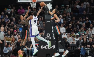 文班亚马28+15福克斯卡斯尔各18分 马刺擒国王8连胜