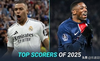 2025年欧洲十大射手榜：姆巴佩领跑，凯恩、哲凯赖什紧追