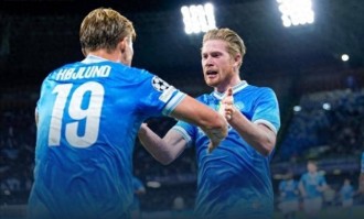 丁丁助攻霍伊伦德连入两球：那不勒斯2-0，真要“谢谢”英超助力