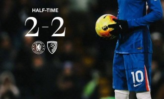 跨年战切尔西2-2伯恩茅斯，联赛7轮仅1胜，下轮战曼城迎考验