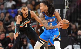 文班亚马22+14威廉姆斯24+12 马刺胜雷霆