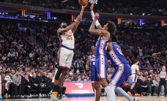 马克西36+8布伦森空砍31分 76人击败尼克斯3连胜