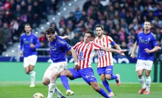 西甲第14轮：马德里竞技主场2-0完胜皇家奥维耶多 全取宝贵三分