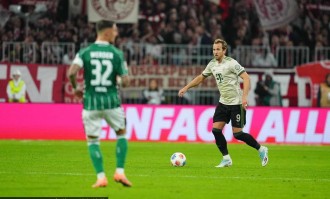 德甲-凯恩双响斩获百球破纪录 塔首球拜仁4-0迎联赛5连胜