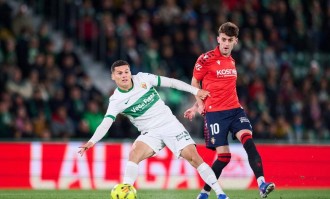 西甲最新积分榜揭晓：埃尔切0-0奥萨苏纳，竞争局势愈发激烈