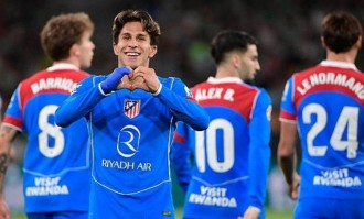 马德里竞技2-0战胜贝蒂斯，距离巴萨仅剩3分差距