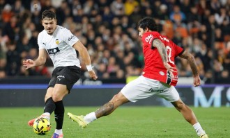 26岁皇马旧将挺身而出，瓦伦西亚主场顽强逼平马略卡，成功避免西甲两连败