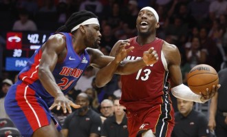 希罗25分坎宁安26+10 热火击败活塞5连胜