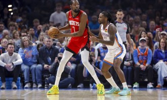 申京17+12+11杜兰特20分 火箭击败雷霆