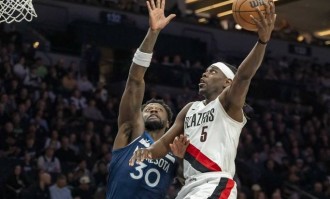 兰德尔41分 杨翰森2分1板开拓者不敌森林狼