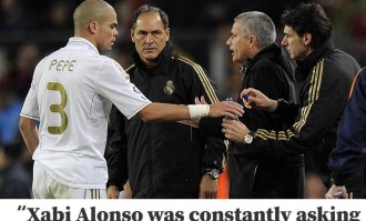 佩佩透露阿隆索与穆里尼奥交流频繁