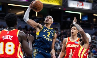 约翰逊空砍33+12+10内姆布哈德26+10 步行者胜老鹰