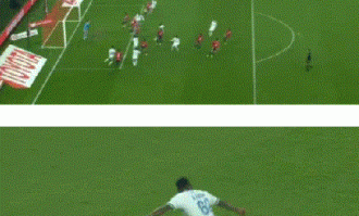 神之一脚：法甲现天外飞仙绝平世界波，现场视角还原，太丝滑了