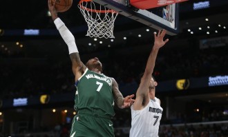 杰克逊24+9莫兰特17+10 字母哥缺阵灰熊大胜雄鹿