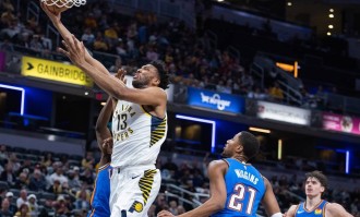 季前赛-马瑟林16+6巴恩海泽16+11 步行者轻取雷霆